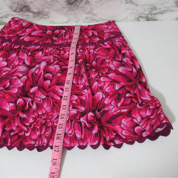 Kika Vargas x Target Mum Floral Scallop Edge Faux Wrap Skirt Size 4 - Picture 14 of 15